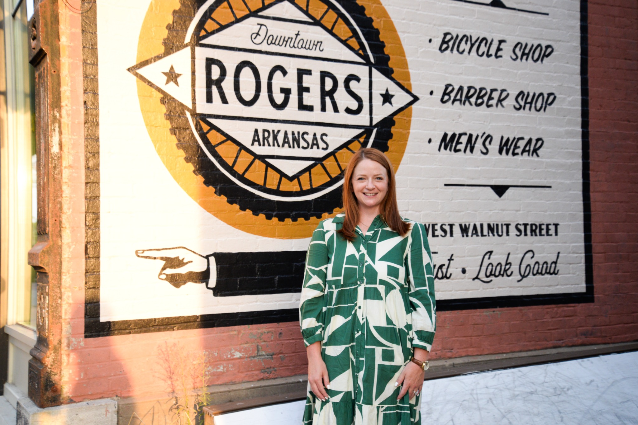 Mallory Sanders in Downtown Rogers